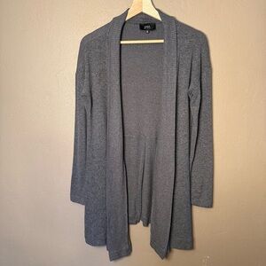 Anthropologie COA Soft Knit Cardigan Gray Long Sleeve Open Front Sweater Size XS